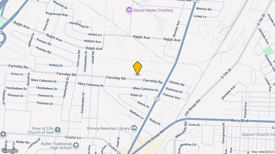 1837 Farnsley Rd Map and Location Details