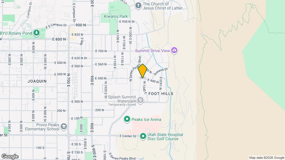 429 N 1340 E Map and Location Details