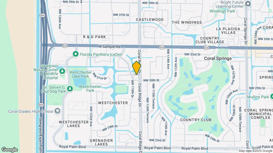 3031 NW 118th Dr Map and Location Details