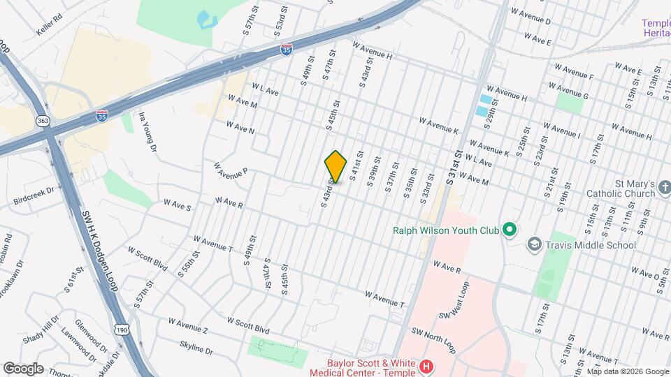 1519 S 43rd St Map and Location Details