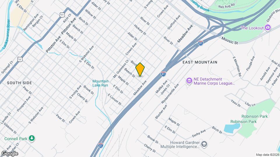 1037 Beech St, Unit 1 Map and Location Details