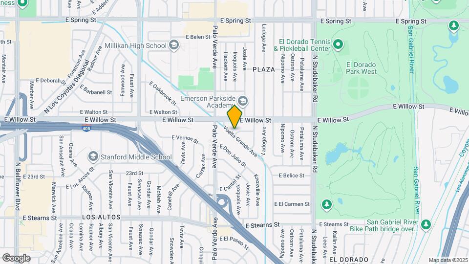 2542 Vuelta Grande Ave Map and Location Details