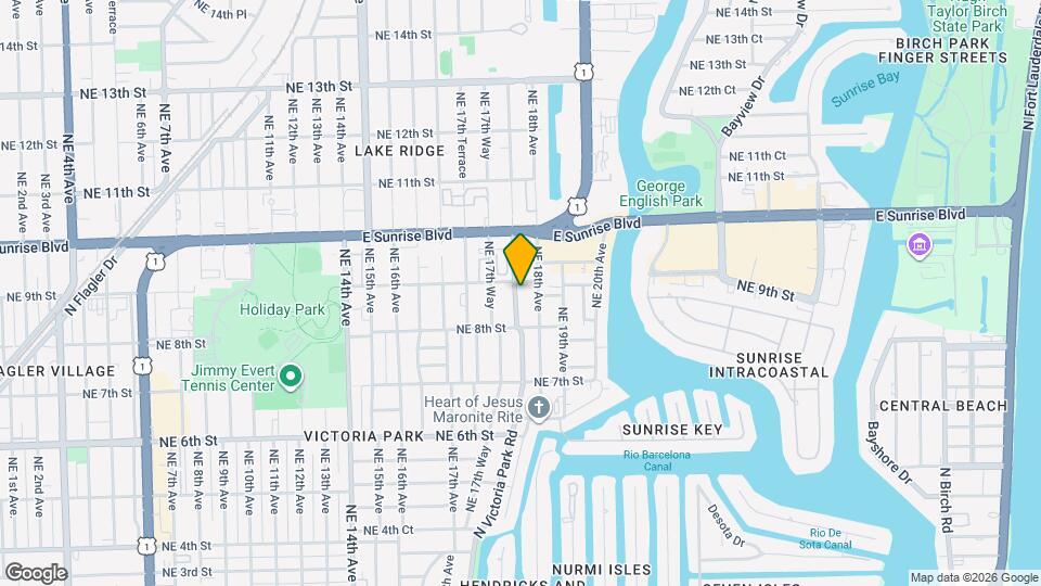 832 N Victoria Park Rd Map and Location Details