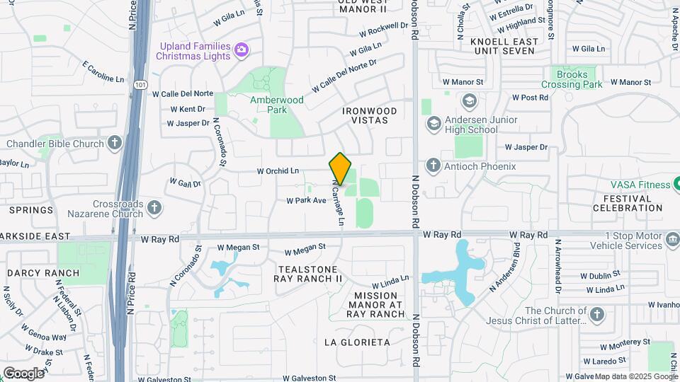 1119 N Carriage Ln Map and Location Details