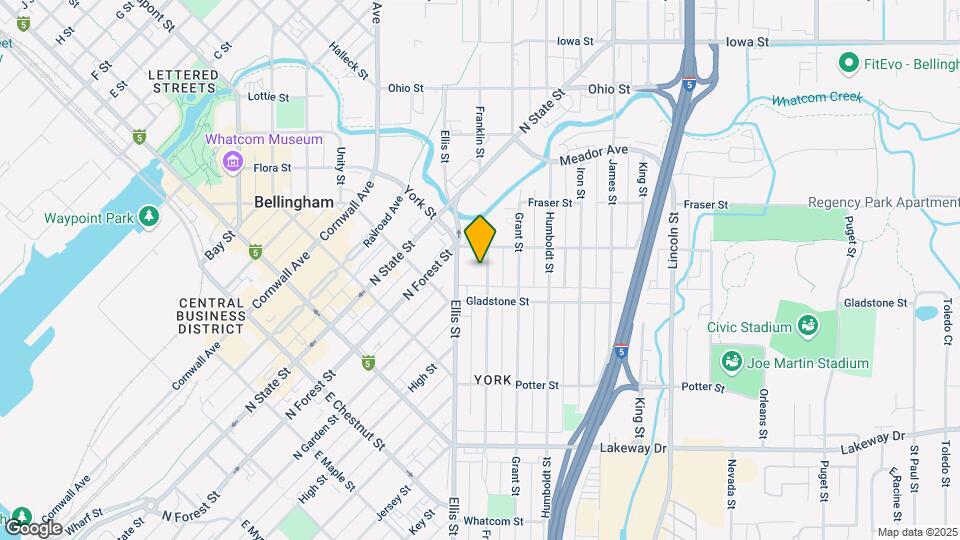 1525 Franklin St Map and Location Details