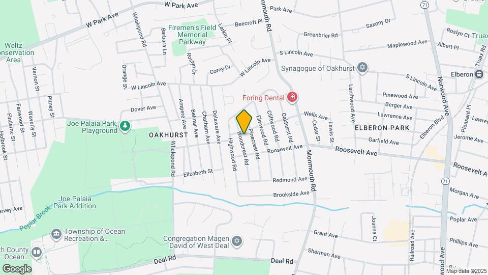 209 Woodcrest Rd Map and Location Details