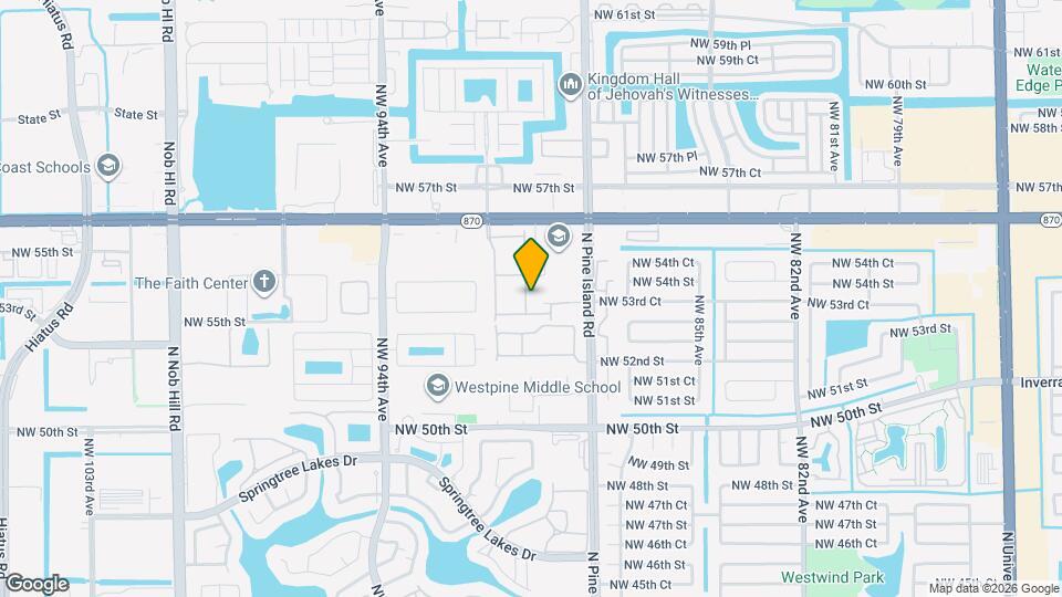 5436 NW 90th Terrace Map and Location Details