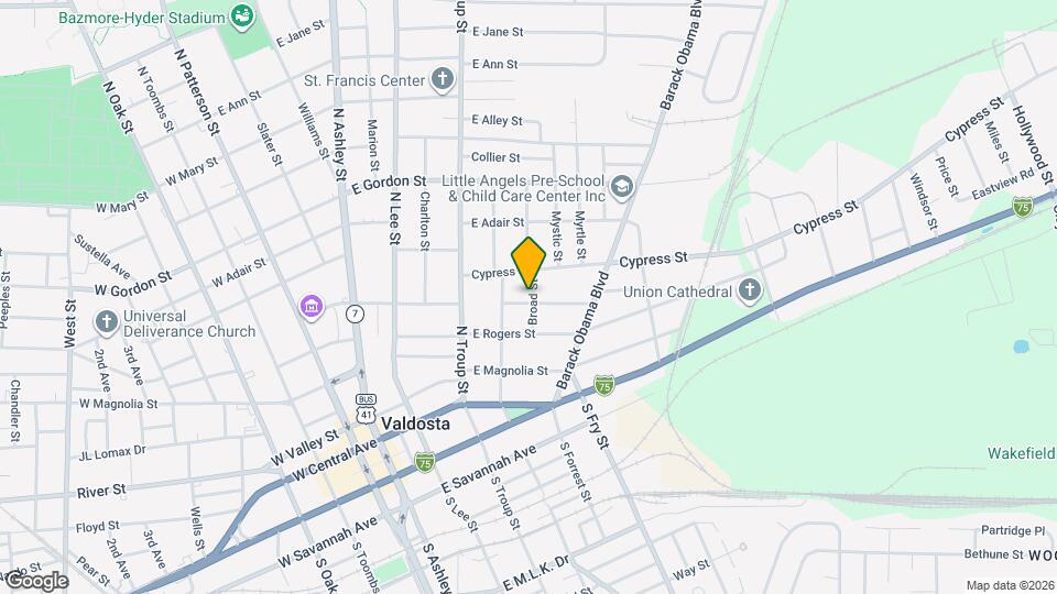 506 Broad St Map and Location Details