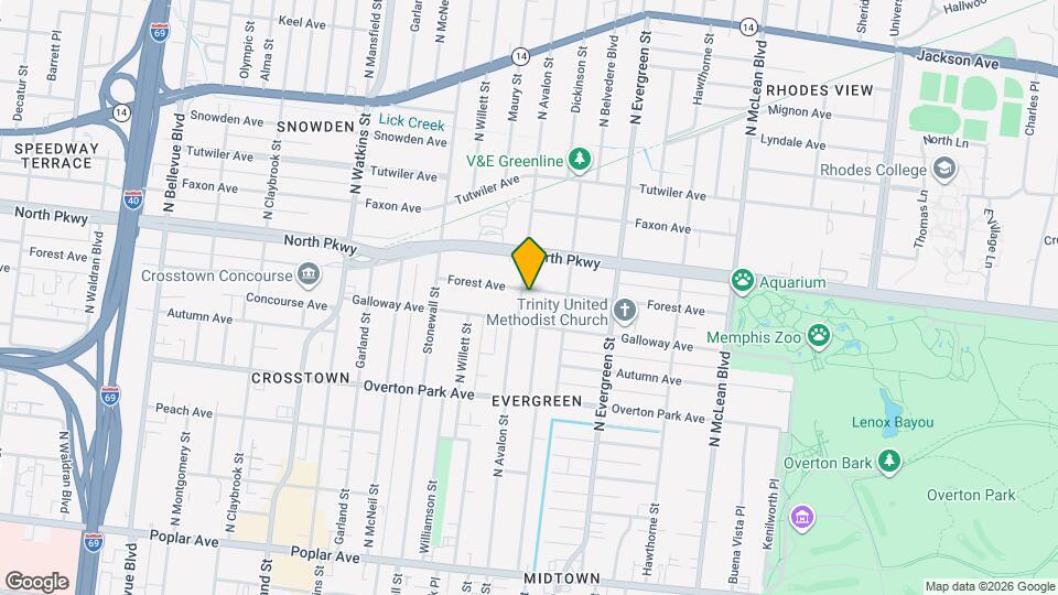 1609 Forest Ave Map and Location Details