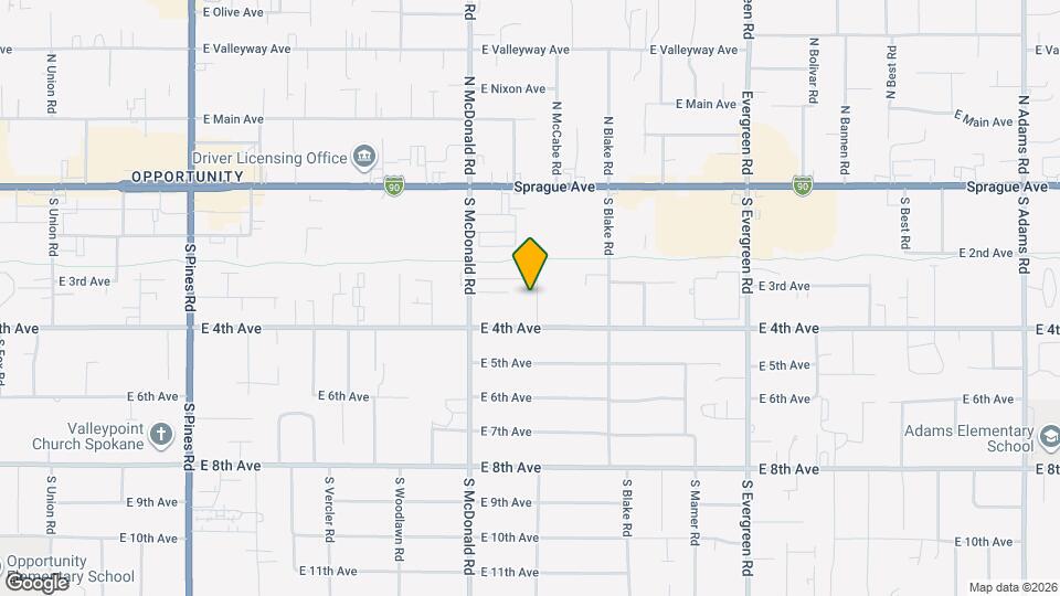 308 S Clinton Ln Map and Location Details
