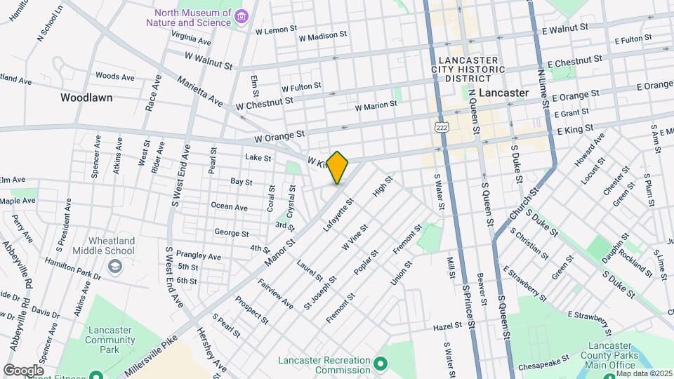 505 Manor St Map and Location Details