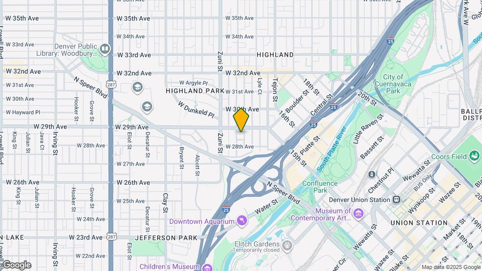 2836 Wyandot St Map and Location Details