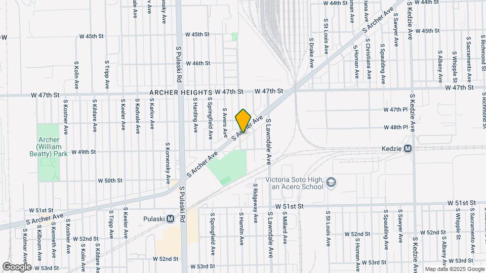 4847 S Archer Ave Mapa y Detalles de la Ubicación
