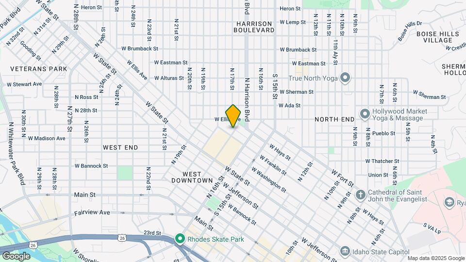 705 N 17th St Map and Location Details