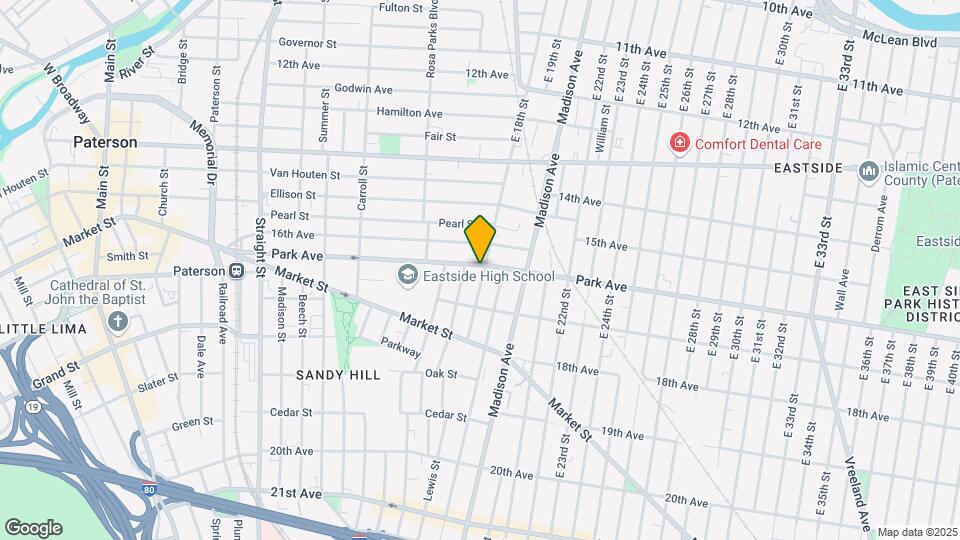 222 Park Ave Map and Location Details
