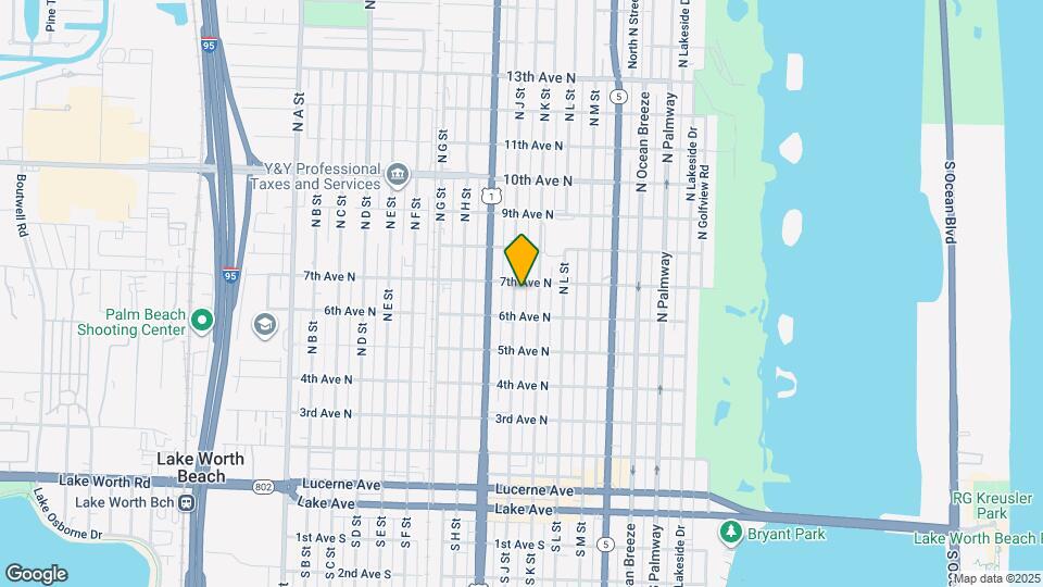 624 N J St Map and Location Details