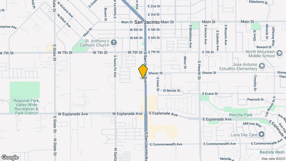 1038 S San Jacinto Ave Map and Location Details
