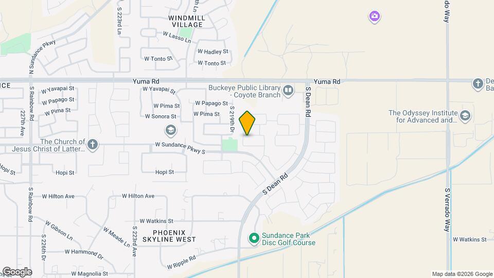 21875 W Cocopah St Map and Location Details