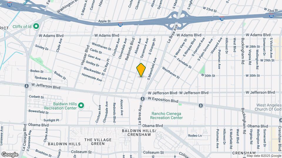 2929 S Orange Dr, Unit B Map and Location Details