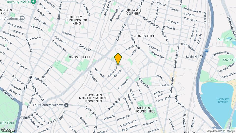 38 Bellevue St Map and Location Details