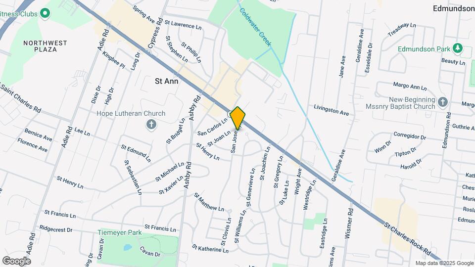 3632 San Jose Ln Map and Location Details