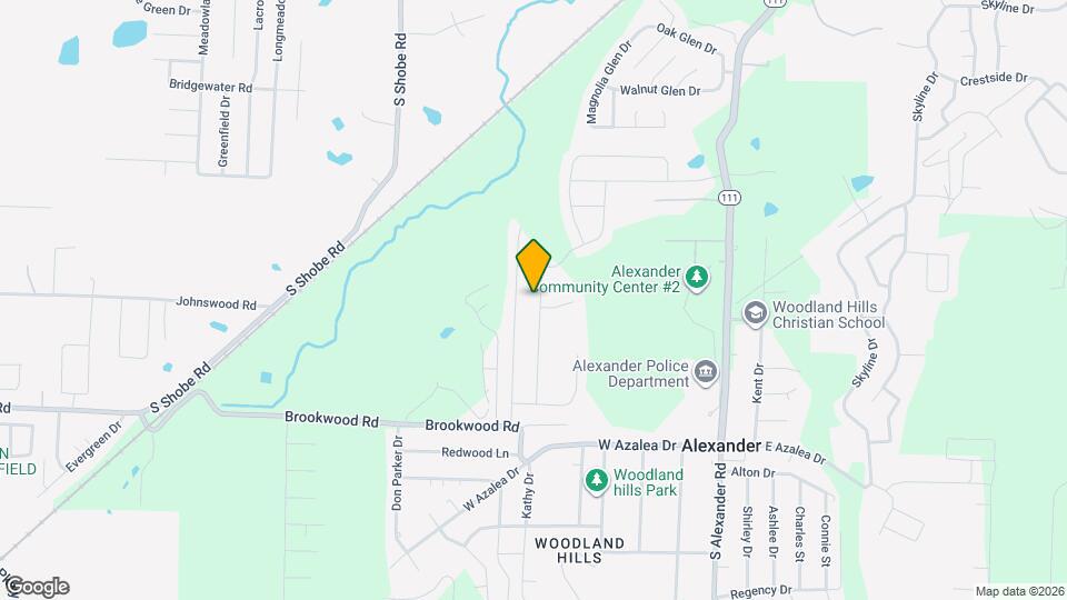 5041 Woodstream Dr Map and Location Details