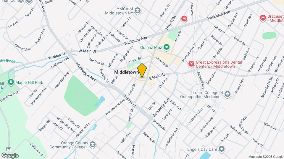 21 W Main St Map and Location Details