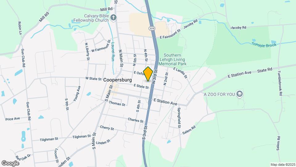 Coopersburg School Apartments Map and Location Details