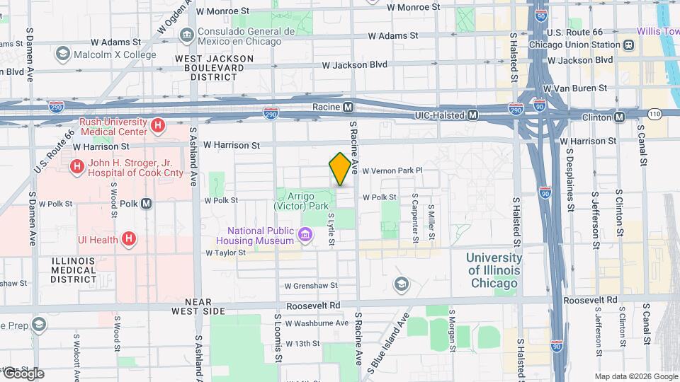 1225 W Lexington St Map and Location Details