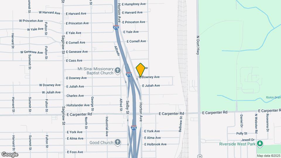 1302 E Downey Ave Map and Location Details