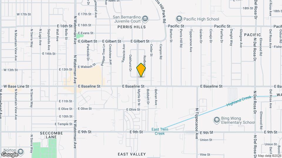 1235 Roxbury Dr Map and Location Details