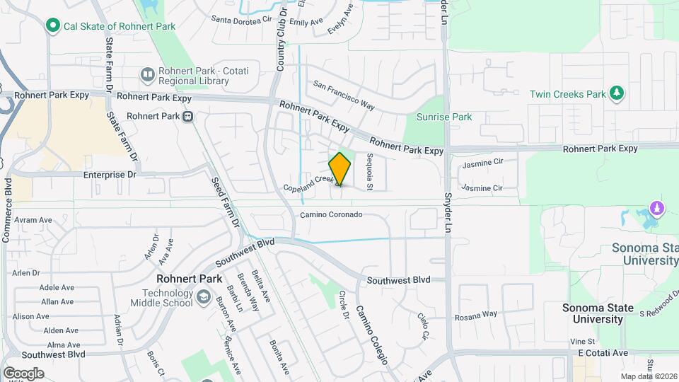 1043 Copeland Creek Dr Map and Location Details