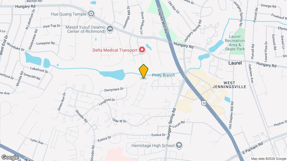 8738 Springwater Dr Map and Location Details