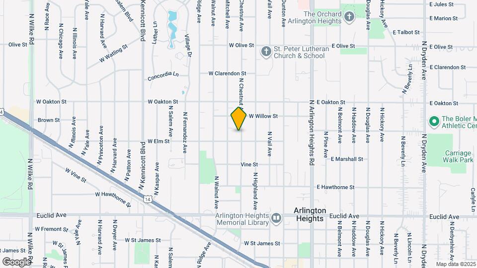 910 N Chestnut Ave Map and Location Details