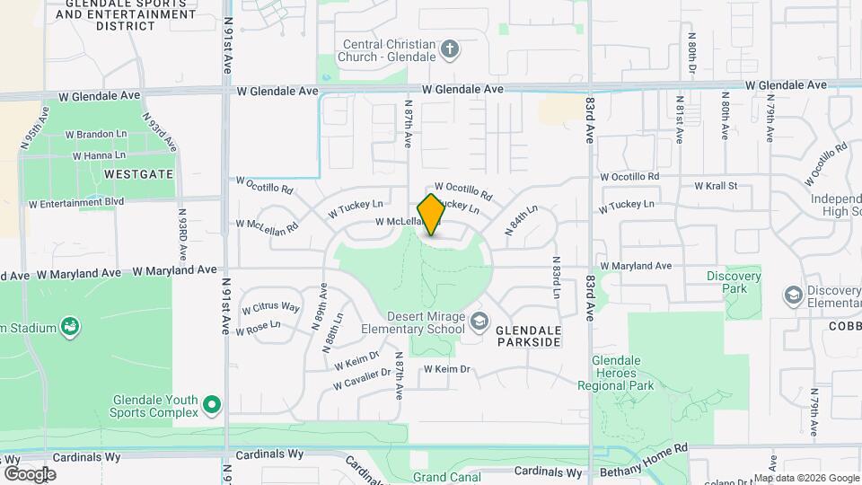 8553 W Sierra Vista Dr Map and Location Details