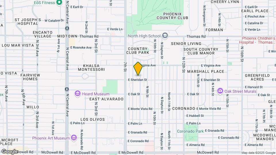 2506 N Richland St, Unit 2 Map and Location Details