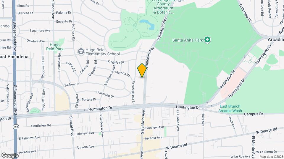 437 S Baldwin Ave Map and Location Details