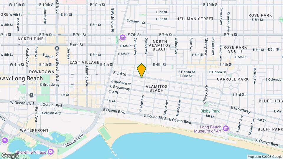1154 E 3rd St Map and Location Details