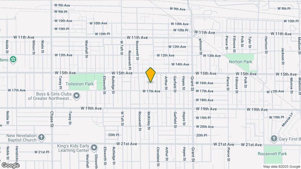 1559 McKinley St Map and Location Details