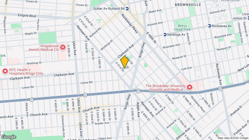 351 E 91st St, Unit 2 Map and Location Details