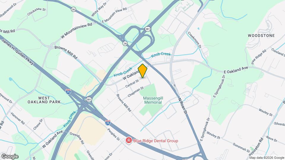 307 Central St Map and Location Details