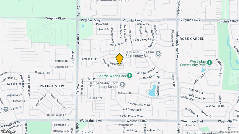 10512 Wagon Wheel Way Map and Location Details