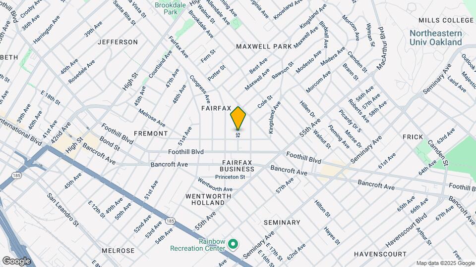 5284 Belvedere St Map and Location Details