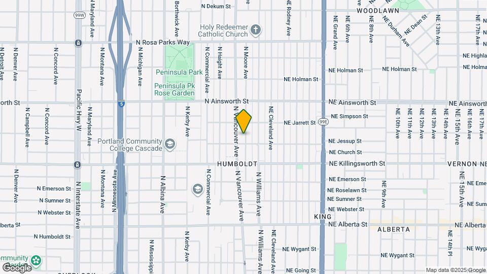5723 N Moore Ave Map and Location Details