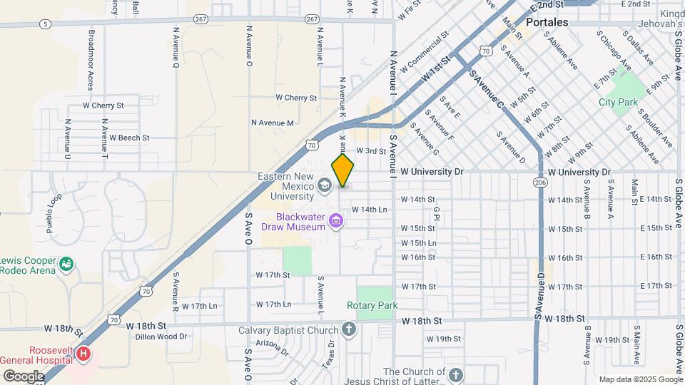 1129 W 14th St Map and Location Details