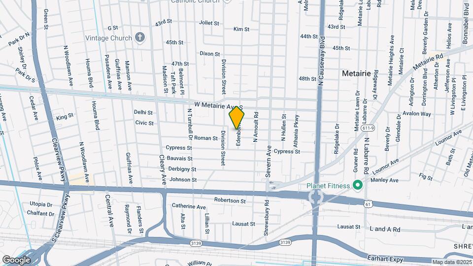 620 Edenborn Ave Map and Location Details