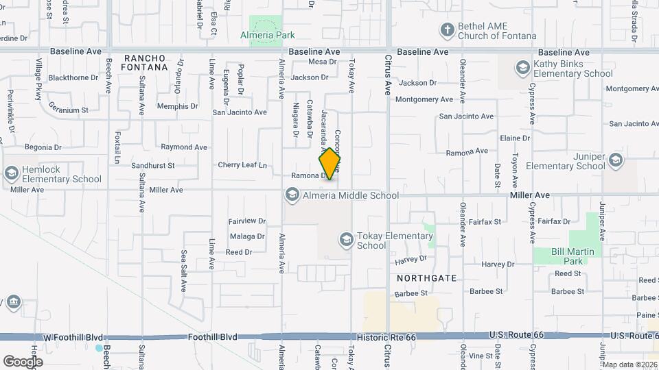 15940 Miller Ave Map and Location Details
