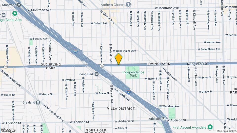 3929 W Irving Park Rd Mapa y Detalles de la Ubicación