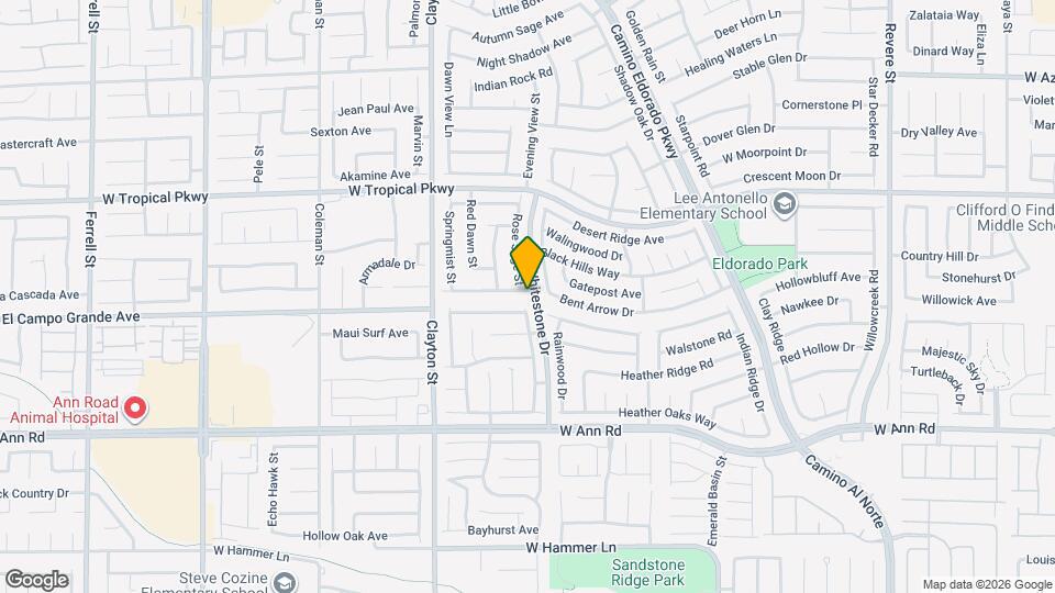 1807 Desert Sage Ave Map and Location Details