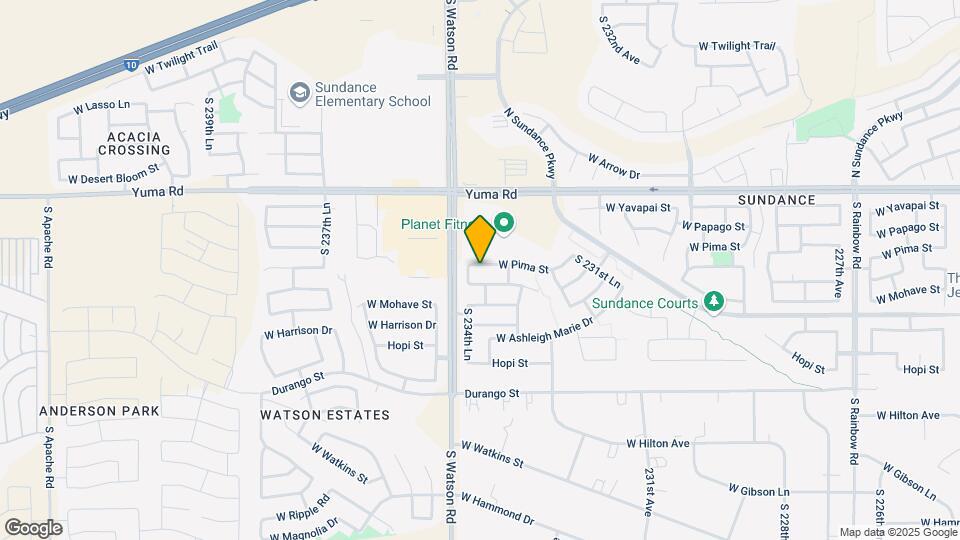 23443 W Pima St Map and Location Details